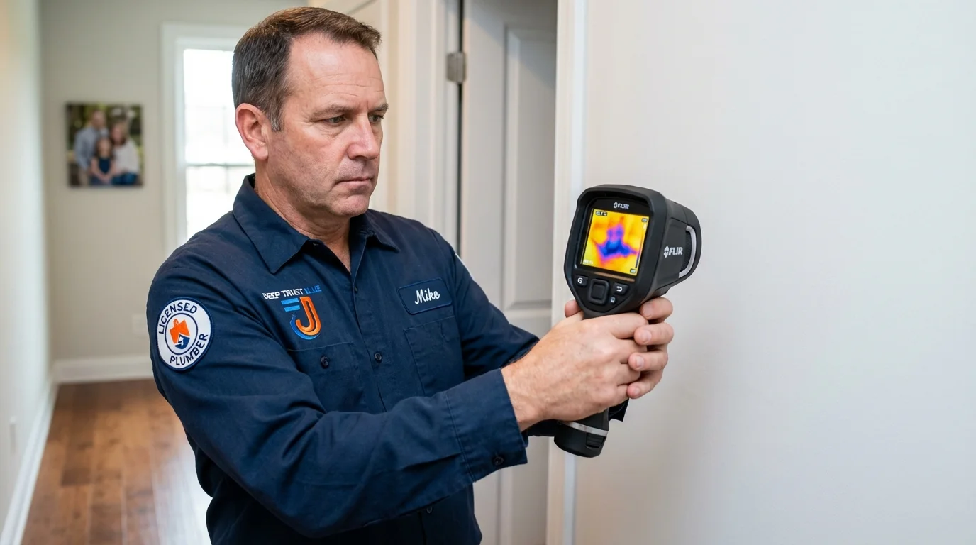 Thermal imaging leak detection by Johns Plumbing LLC in Mishicot